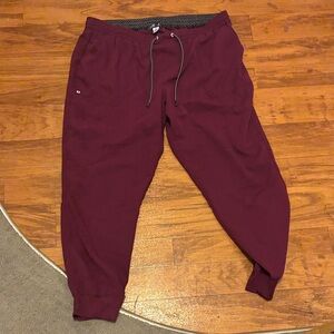 Koi Women's Burgundy Jogger Pants
